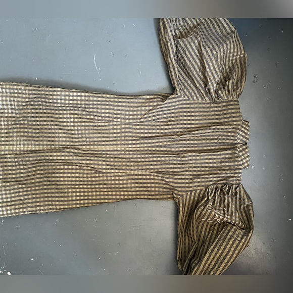 NWOT Ganni Seersucker mini dress - Picture 7 of 8